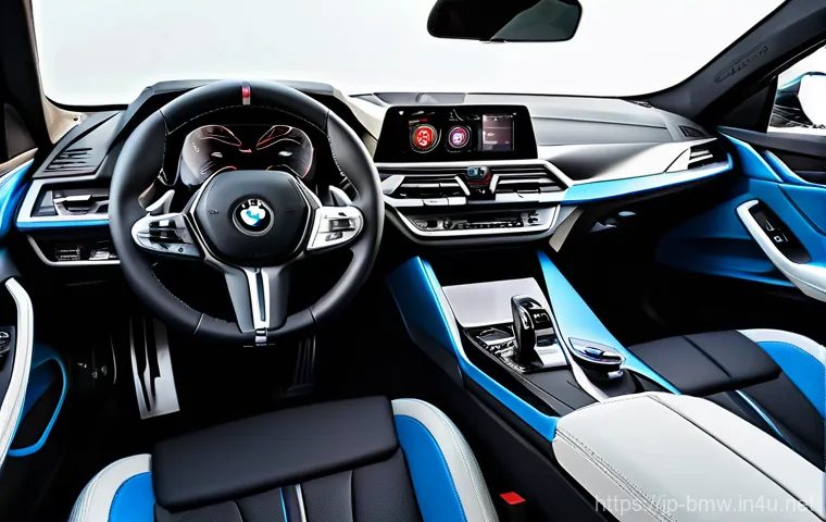 BMW i4 M50 고성능 모델 리뷰 - 3-inch instrument cluster and